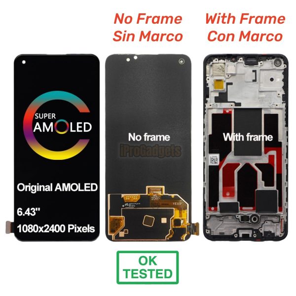 Replacement AMOLED Display Touch Screen With Frame For OPPO Realme GT Master RMX3363 RMX3360 Cheap