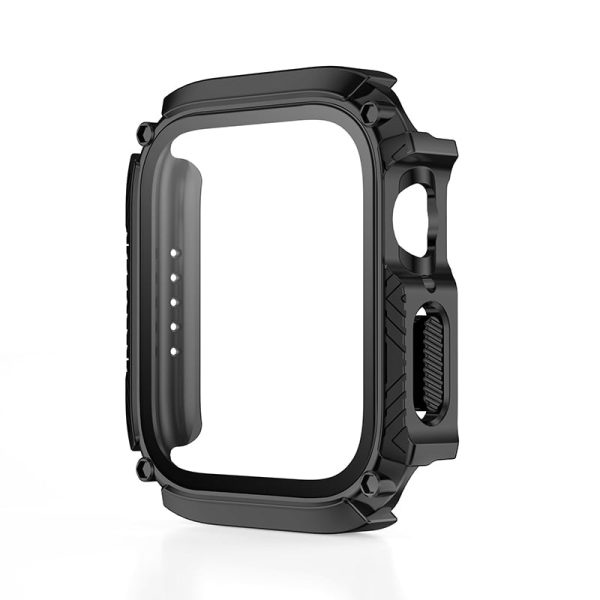 For Apple Watch Waterproof Case With Glass Screen Protector on Sale