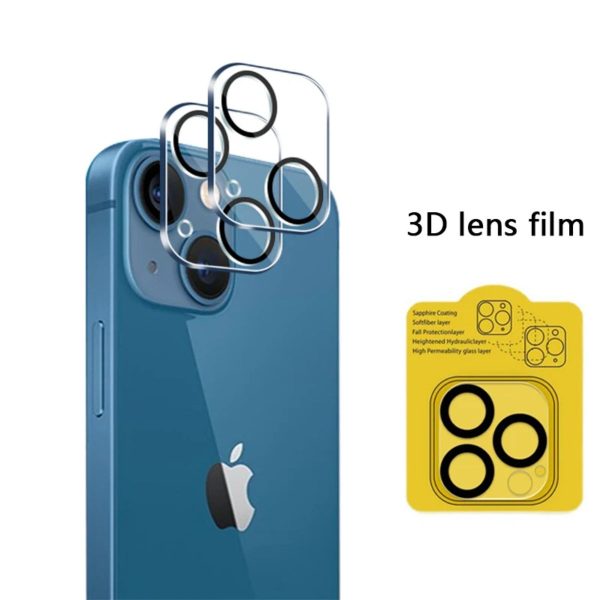 For iPhone 15 Plus Pro Max Camera Tempered Glass 3D Lens Film For Sale