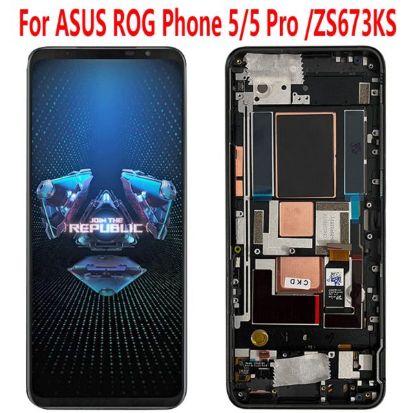 AMOLED LCD Display Touch Screen With Frame For Asus ROG Phone 5 Pro Ultimate ZS673KS ZS673KS I005DA Sale