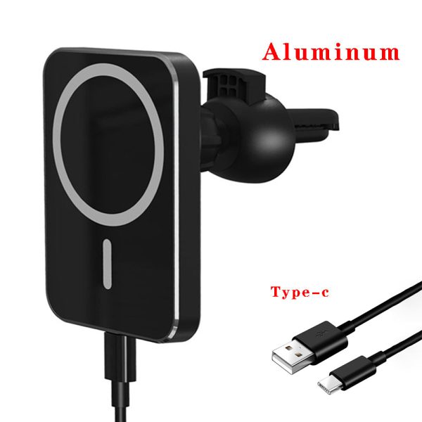 15W Magnetic Wireless Car Charger Phone Holder Fast Charging Station Online now