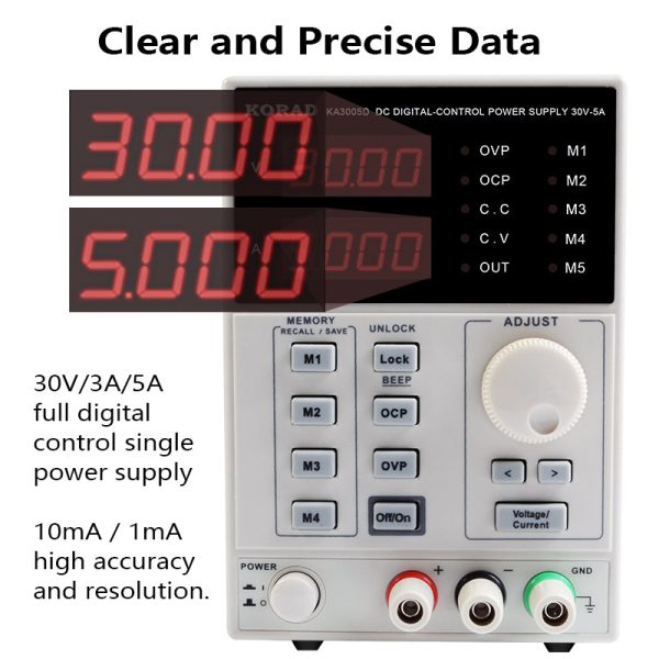 Adjustable Power Supply KA3005D 30V 5A Precision Digital Programmable Laboratory Switching DC Power Supply 220V Online Sale