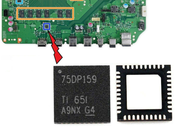 75DP159 HDMI IC Control Chips SN75DP159 40VQFN for Xbox ONE Slim Console Online