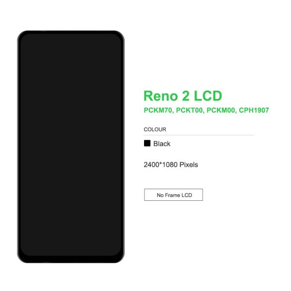 AMOLED LCD Display Touch Screen for Oppo Reno2 PCKM70 PCKT00 PCKM00 CPH1907 For Cheap