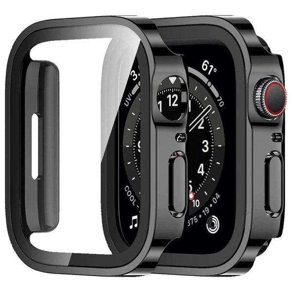 For Apple Watch Waterproof Case With Glass Screen Protector Straight Edge Discount