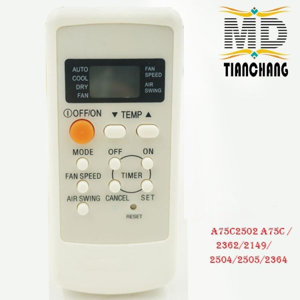 Air Conditioner Remote Control For   A75C2502 A75C  2362 2149 2504 2505 2364 universal remote control free shipping on Sale