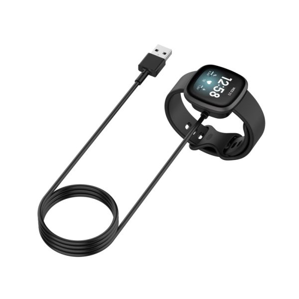 Charging Dock For Fitbit Versa 3 Sense Smart Watch Charger USB Cable Hot on Sale