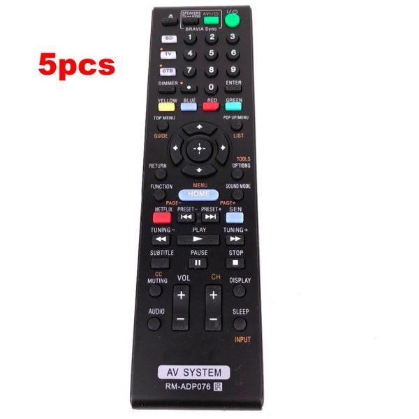 5 10 PCS New Replace Remote Control RM-ADP076 Blu-ray Disc DVD Home Theater AV System For Sony BDVN890W Hot on Sale