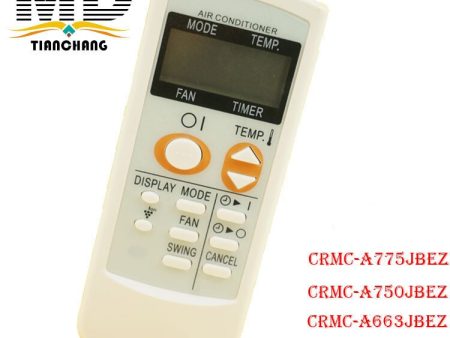 (3 pcs   lot)Air Conditione Remote Control Fit FOR CRMC-A775JBEZ r  CRMC-A750JBEZ CRMC-A663JBEZ Air conditioner parts For Cheap