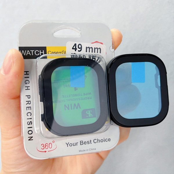 For Apple Watch Waterproof Case With Glass Screen Protector Straight Edge Discount