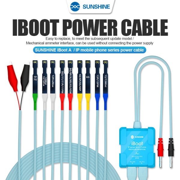 SUNSHINE iBoot A Mobile Phone Power Cable for iPhone 6 ~ 14 Pro Max Online now