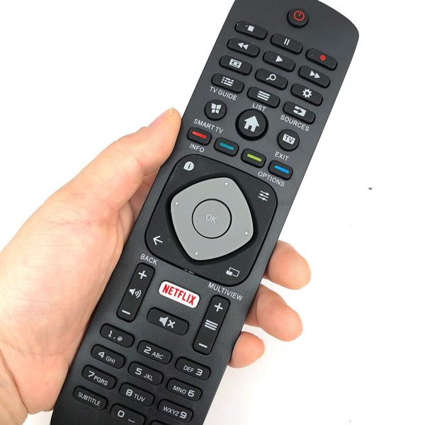 Black Remote Control Controller Replacement for Philips NETFLIX Smart TV 398GR08BEPHN0012HT 1635008714 43PUS6162 Supply