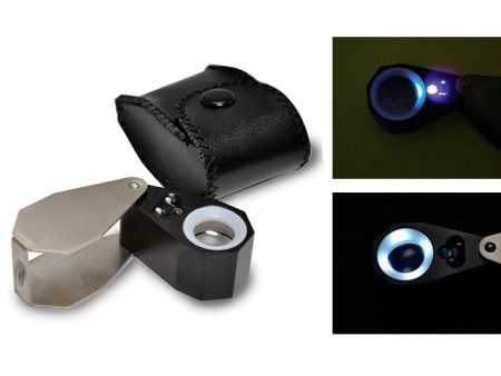 EL-462, Grobet Illuminated Loupe  14X with LED & UV Light Sale