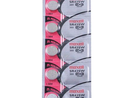 301 Maxell Watch Battery (SR43SW) Supply