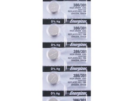 386 301 Energizer Watch Battery (SR43SW) on Sale