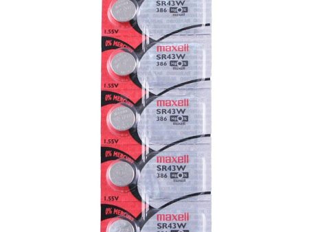 386 Maxell Watch Battery (SR43W) Hot on Sale